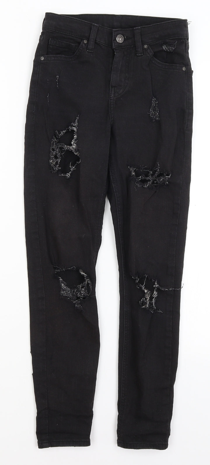 Topshop Womens Black   Skinny Jeans Size 25 in L25 in