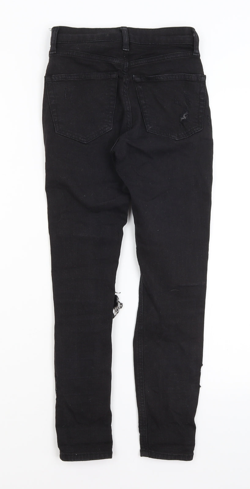 Topshop Womens Black   Skinny Jeans Size 25 in L25 in