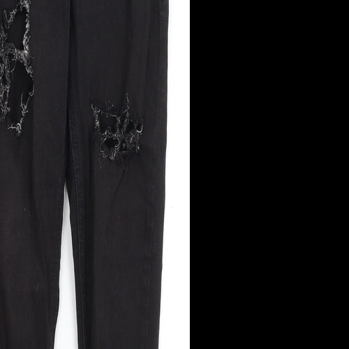 Topshop Womens Black   Skinny Jeans Size 25 in L25 in
