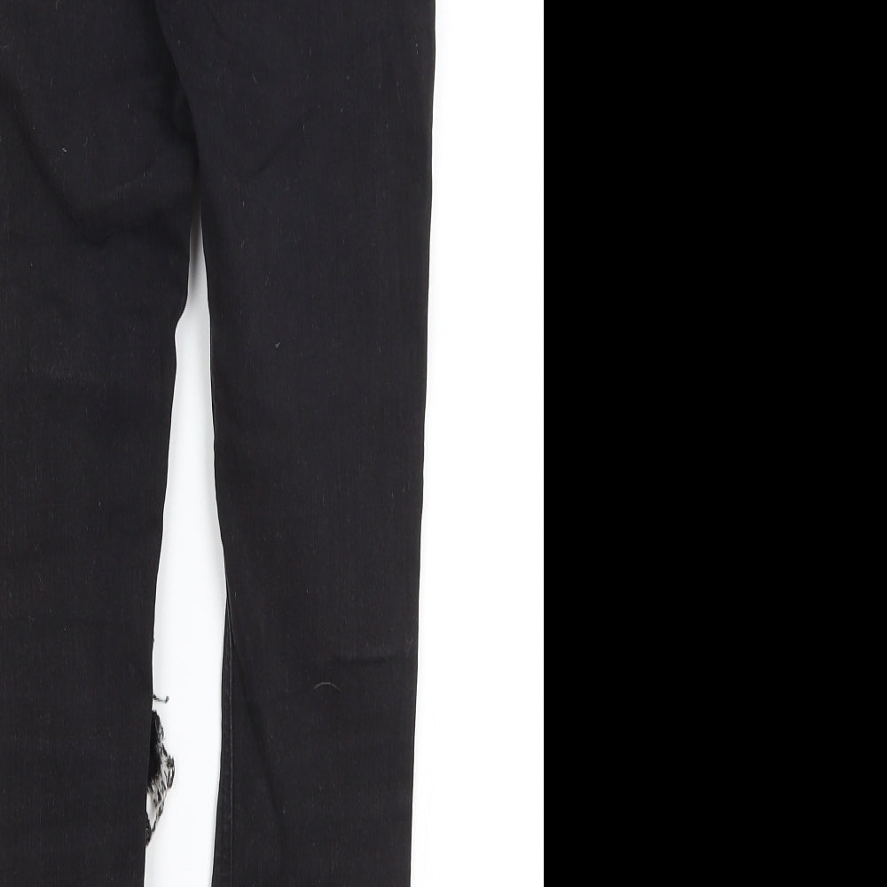 Topshop Womens Black   Skinny Jeans Size 25 in L25 in