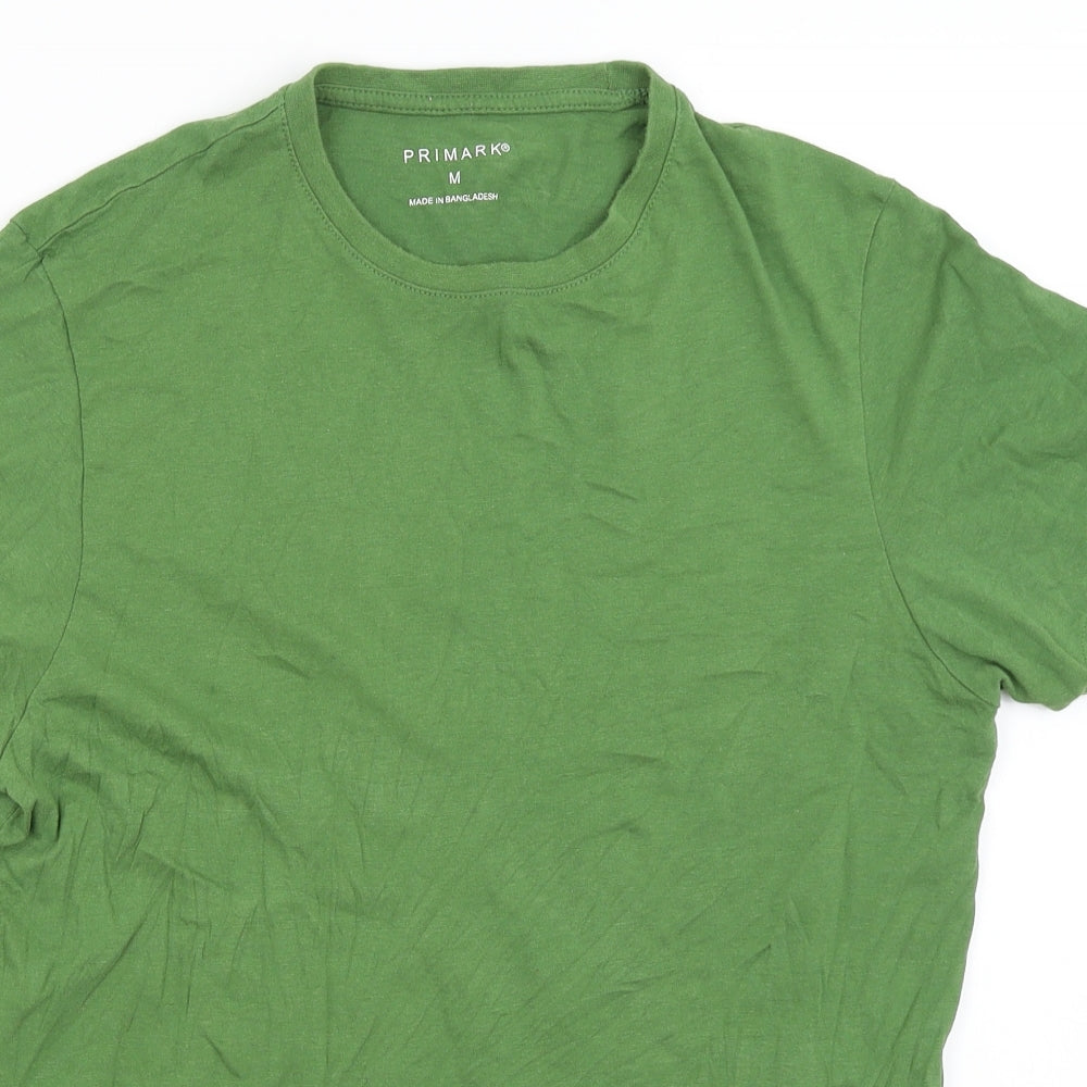 Primark Mens Green    T-Shirt Size M