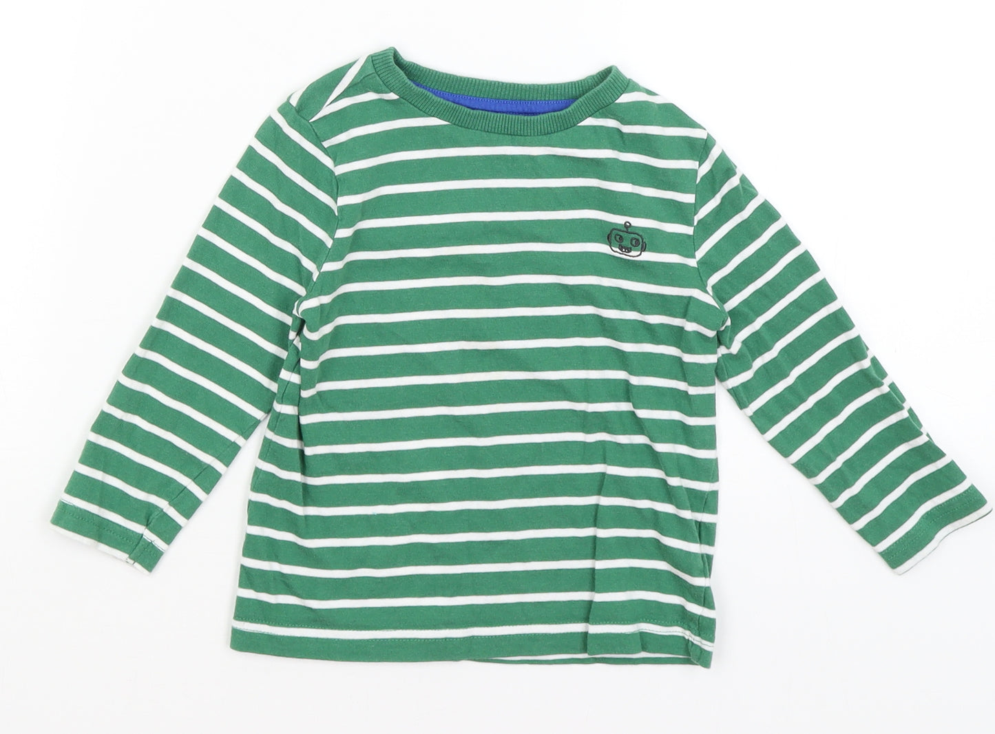 F&F Baby Green Striped  Basic T-Shirt Size 18-24 Months