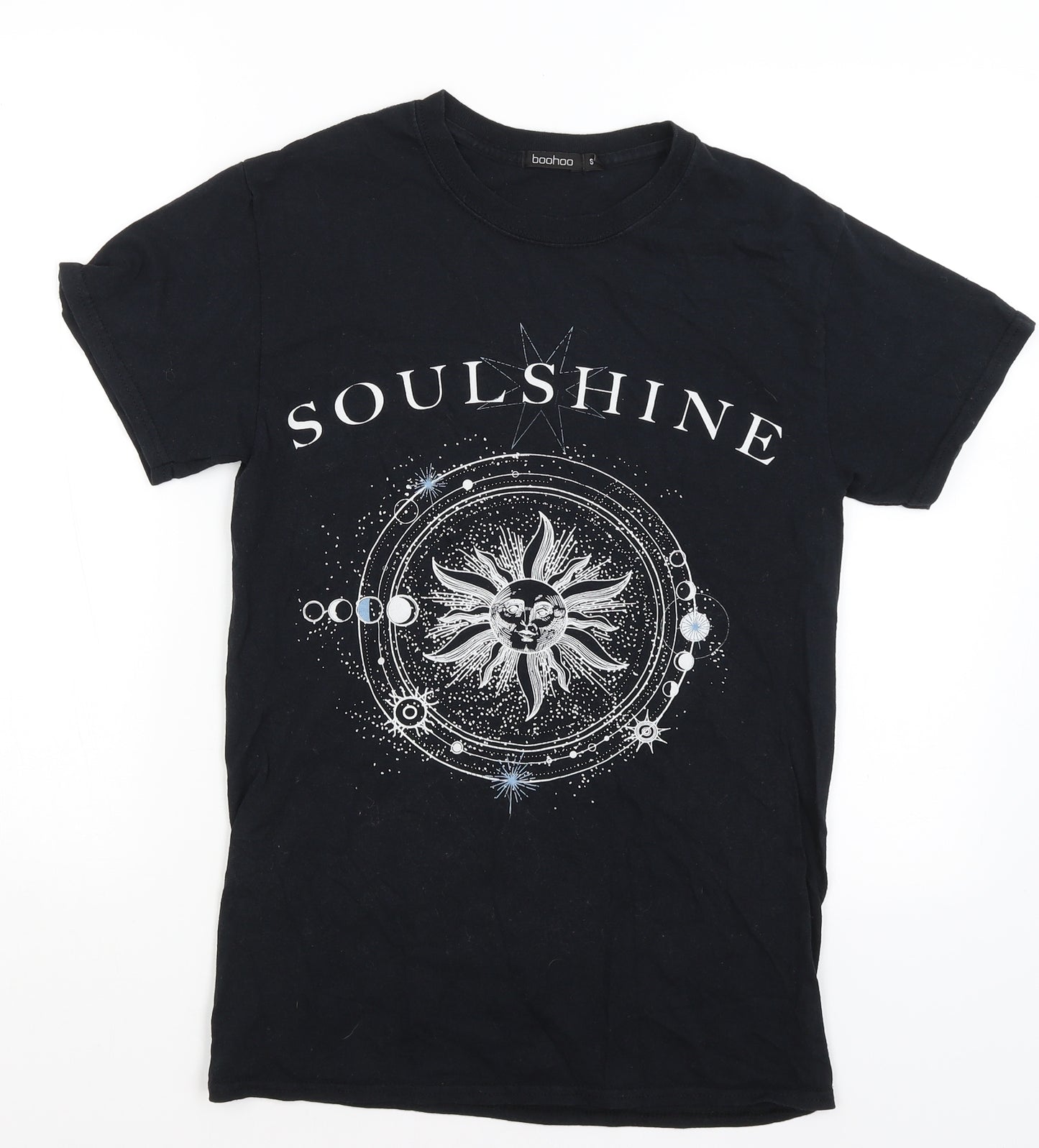 Boohoo Womens Black   Basic T-Shirt Size S  - Soul Shine