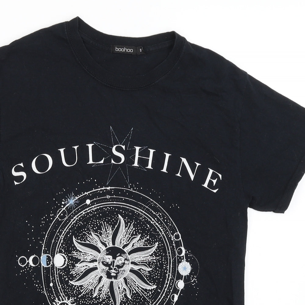 Boohoo Womens Black   Basic T-Shirt Size S  - Soul Shine