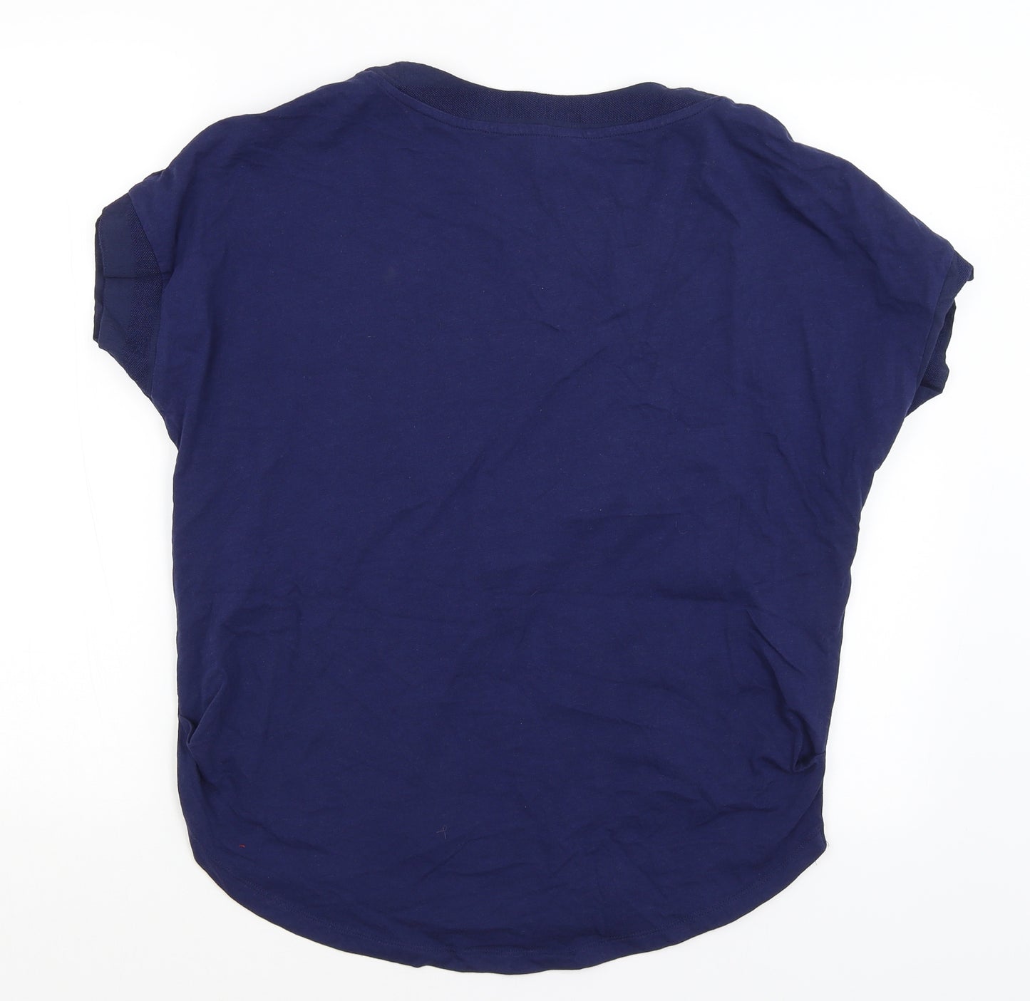 NEXT Womens Blue Striped  Basic T-Shirt Size 16