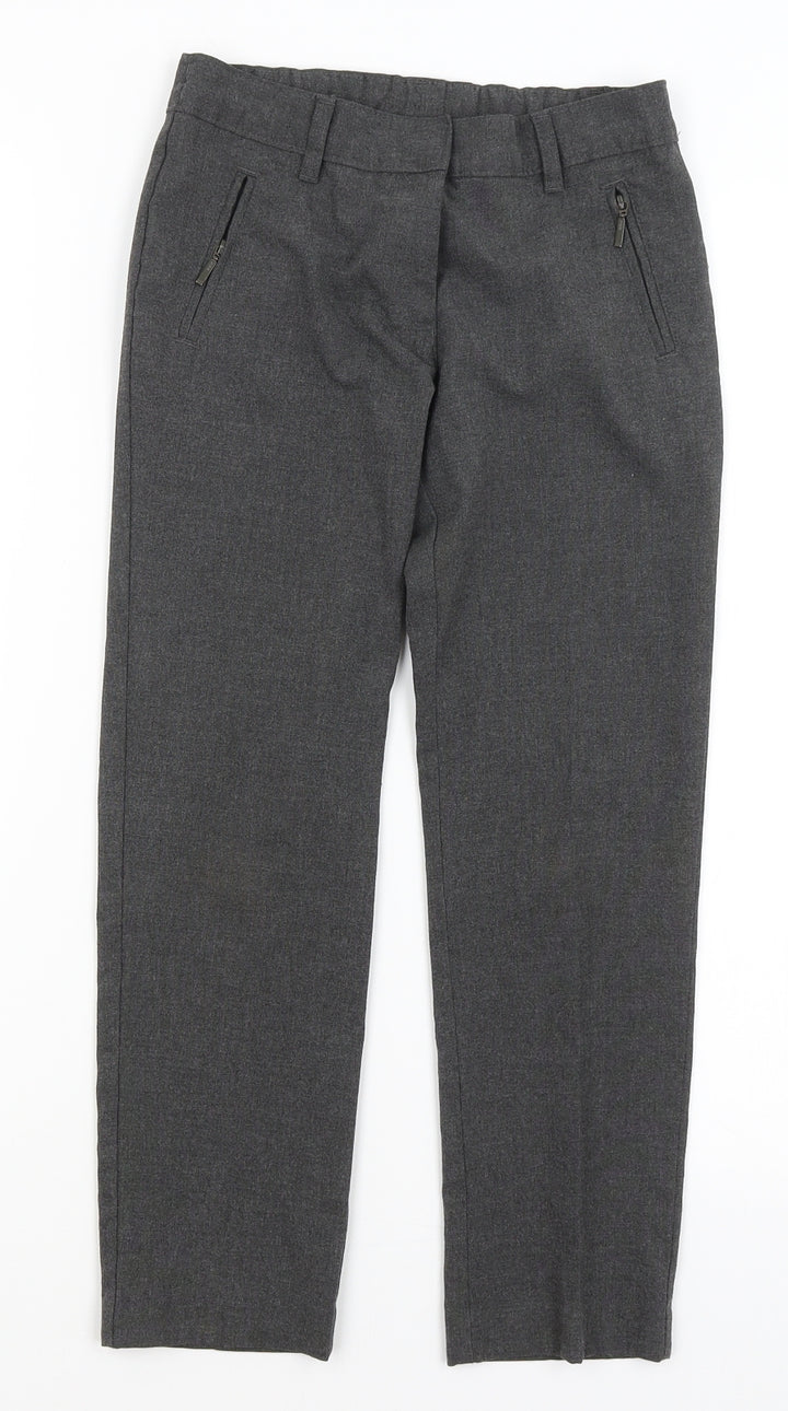 M&S Boys Grey Dress Pants Trousers Size 7-8 Years