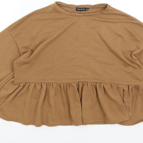 Boohoo Womens Brown   Pullover Jumper Size 8