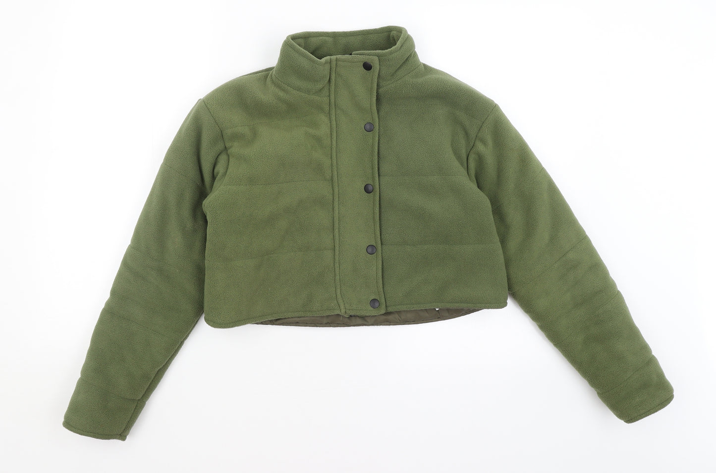 Boohoo Womens Green   Puffer Jacket Coat Size 8