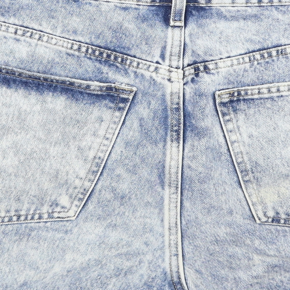 H&M Womens Blue   Hot Pants Shorts Size 16