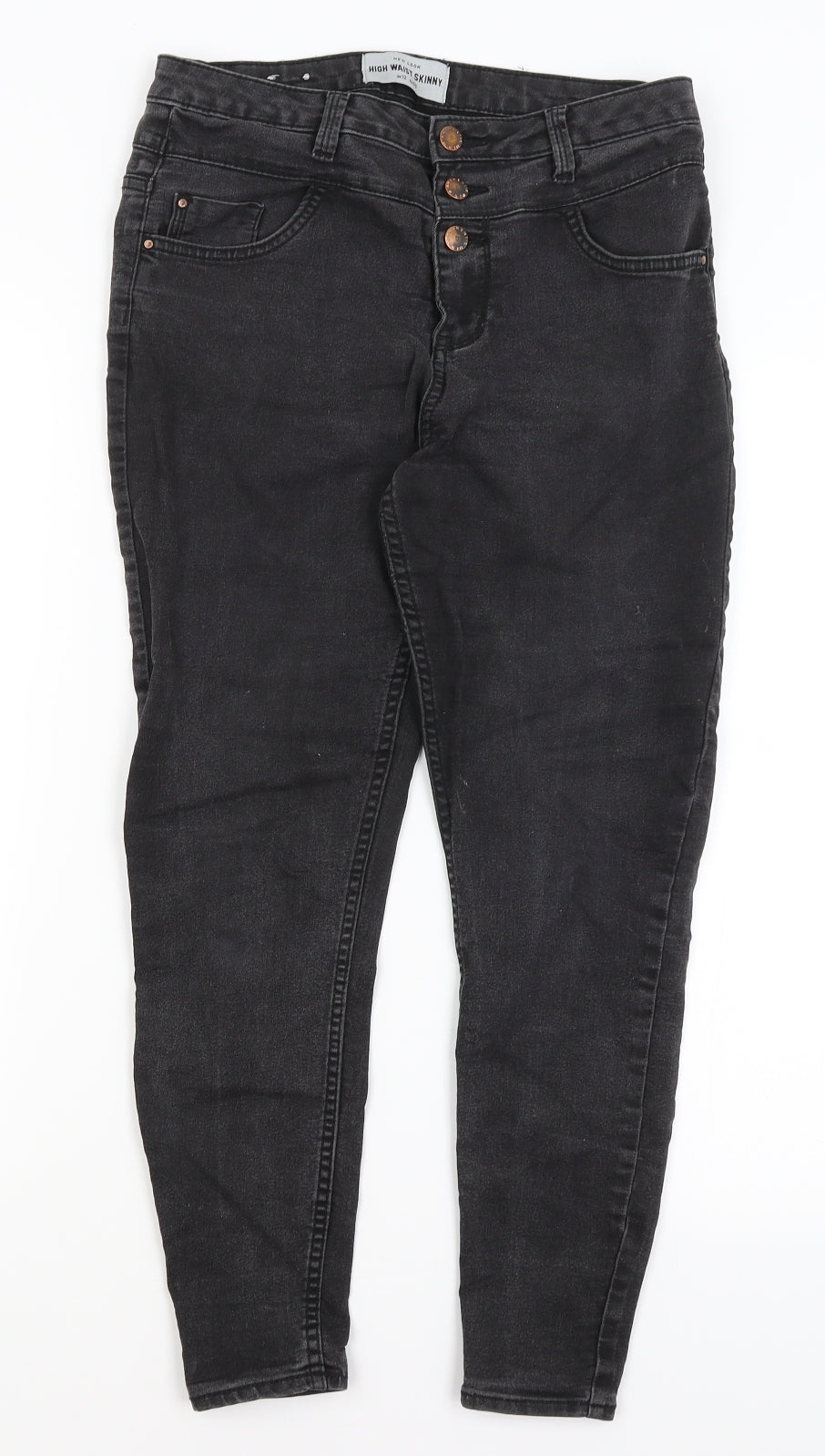 New Look Womens Black   Skinny Jeans Size 12 L24 in