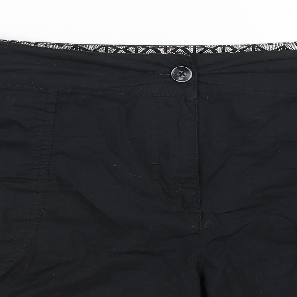 F&F Womens Black   Cargo Shorts Size 18