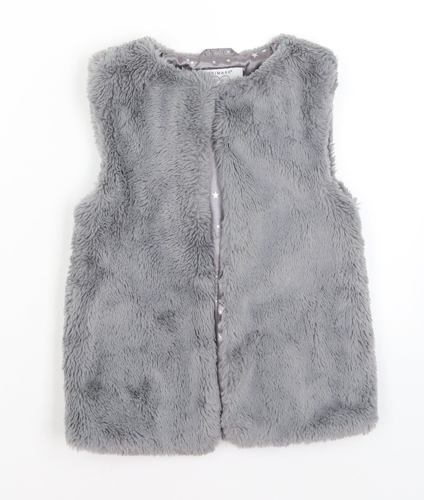Primark Girls Grey   Vest Jumper Size 6-7 Years