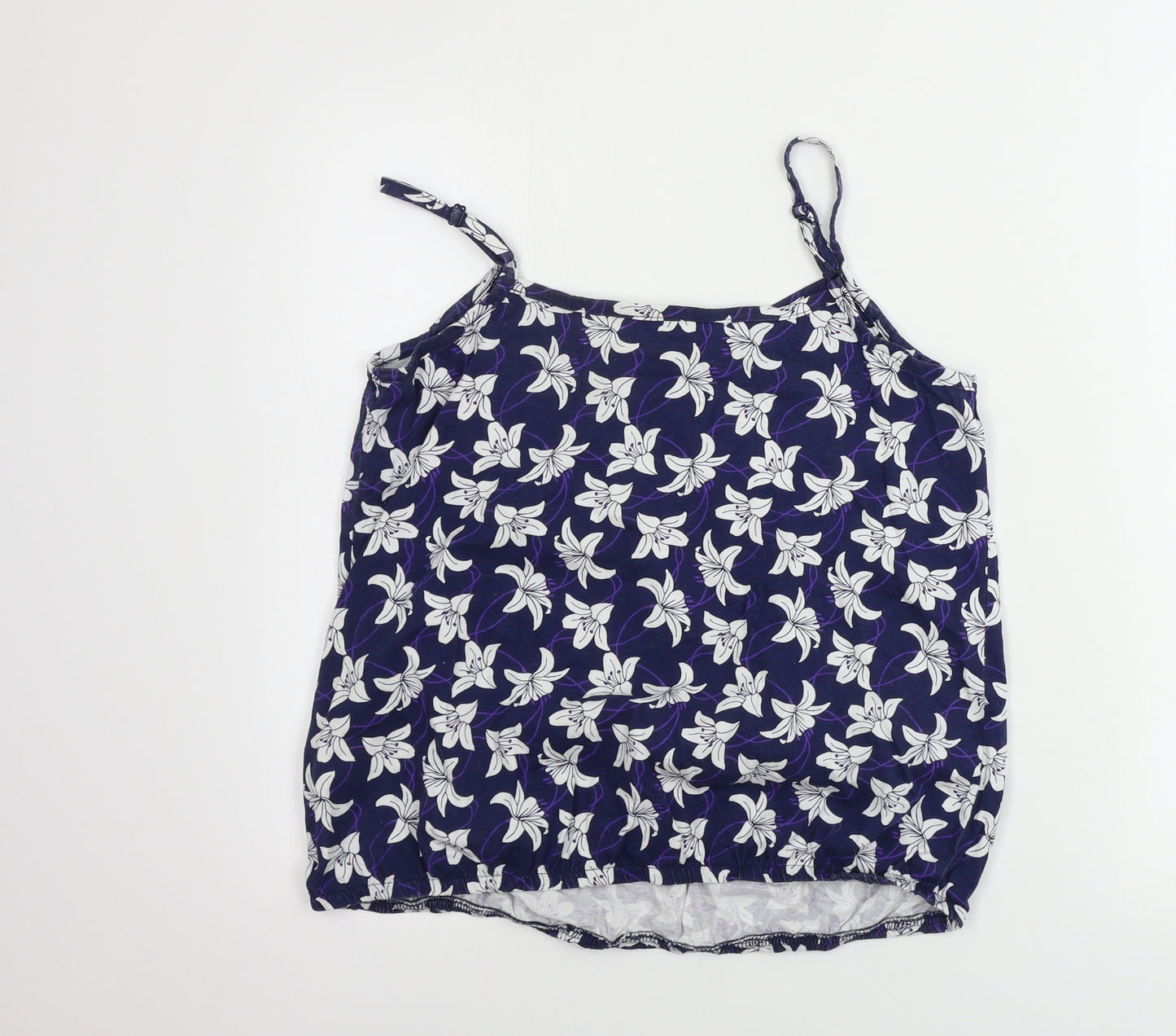 Debenhams  Womens Blue Floral  Basic T-Shirt Size 14