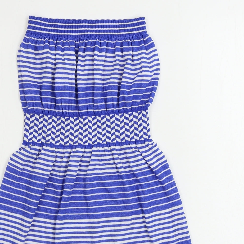 Ocean club  Womens Blue Striped  Bodycon  Size S