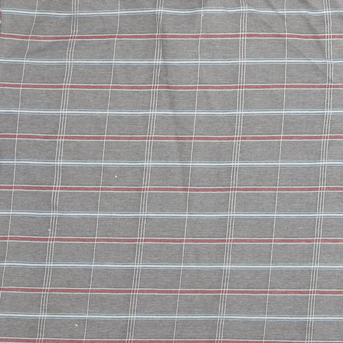 Charles Norton  Mens Grey Check   Polo Size M