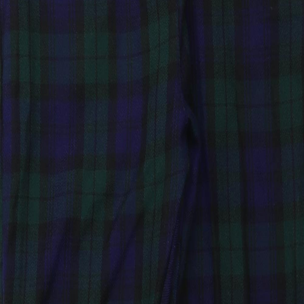 Preworn  Mens Blue Check  Trousers  Size M L25 in
