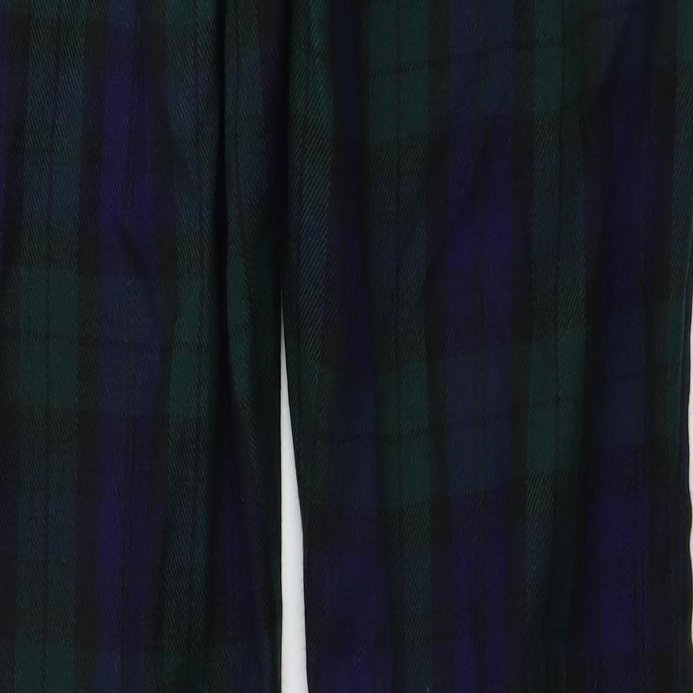 Preworn  Mens Blue Check  Trousers  Size M L25 in