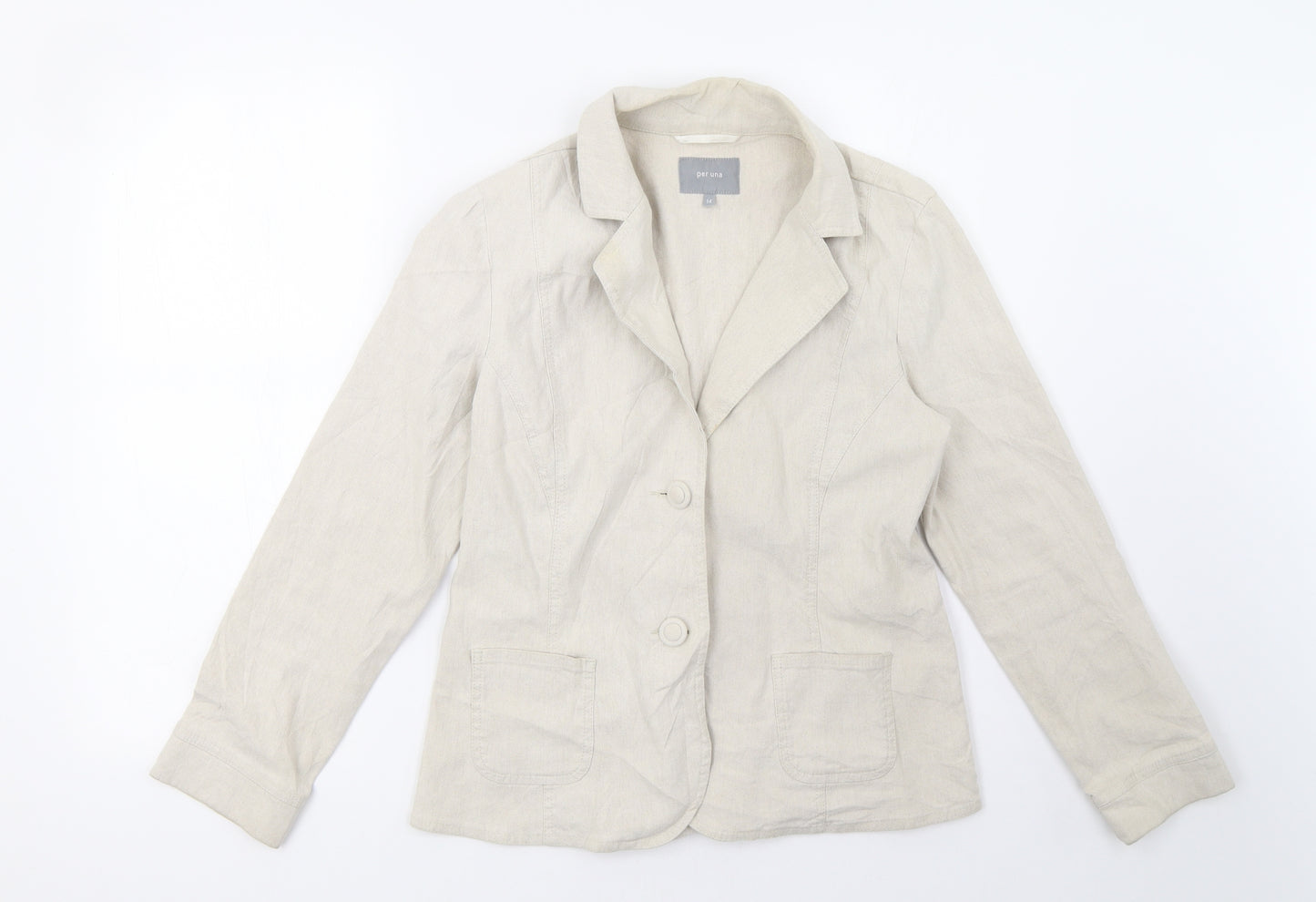 Marks and Spencer Womens Beige   Jacket  Size 14