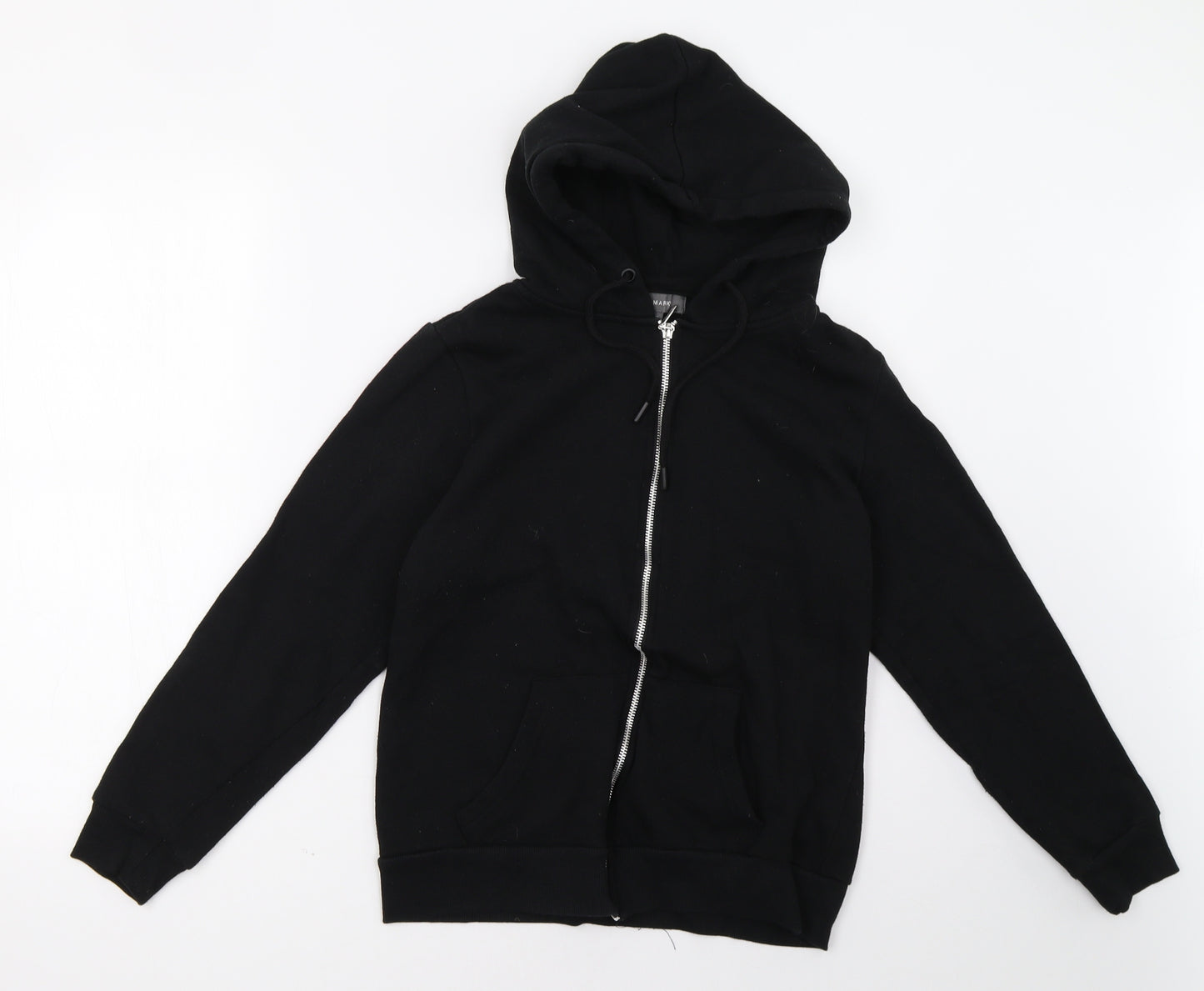 Primark Womens Black   Full Zip Hoodie Size 12