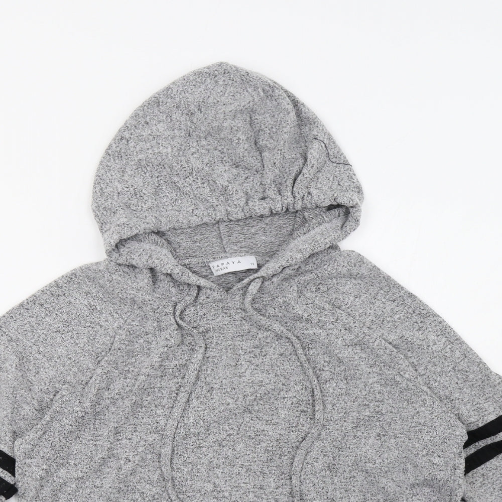 Matalan Womens Grey   Pullover Hoodie Size 12