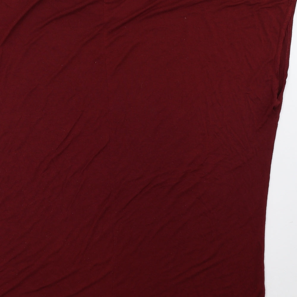 Boohoo Womens Red   Basic T-Shirt Size 18
