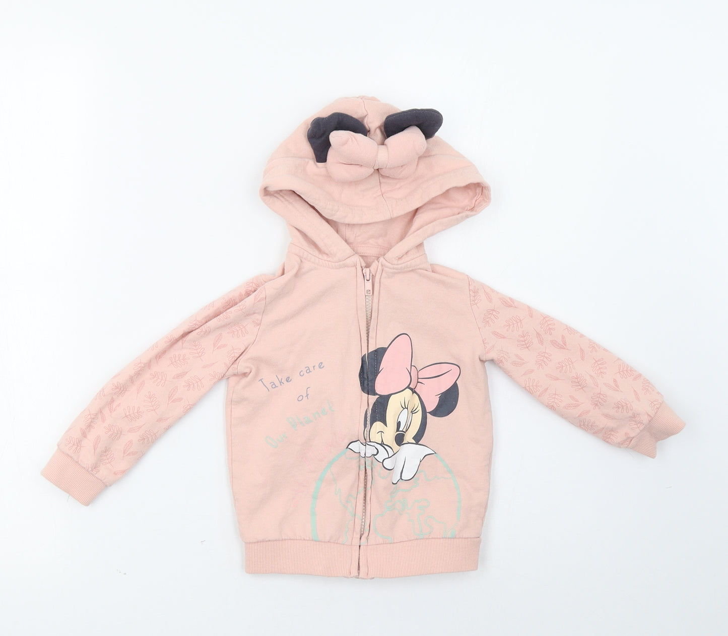 Disney Baby Girls Pink  Ramie Jacket  Size 24 Months  - Minnie Mouse
