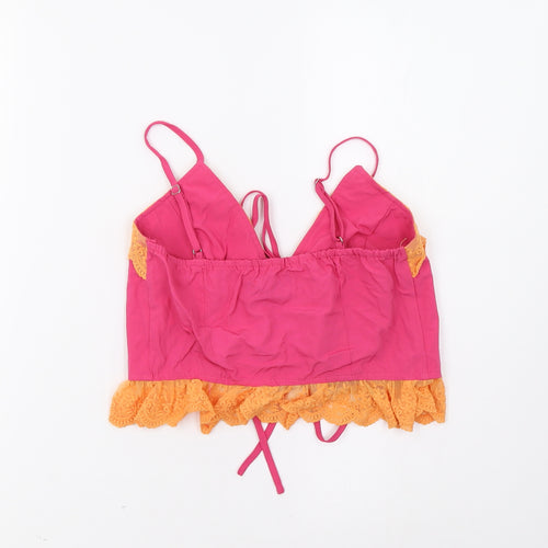 Boohoo Womens Pink   Cropped Tank Size 6