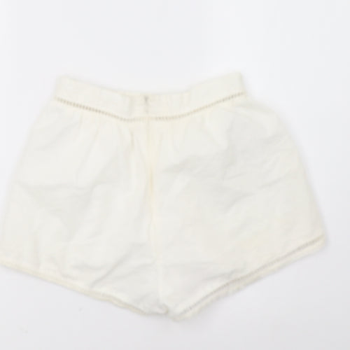 Missguided Womens White   Paperbag Shorts Size 8