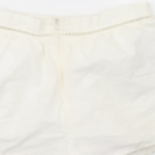 Missguided Womens White   Paperbag Shorts Size 8