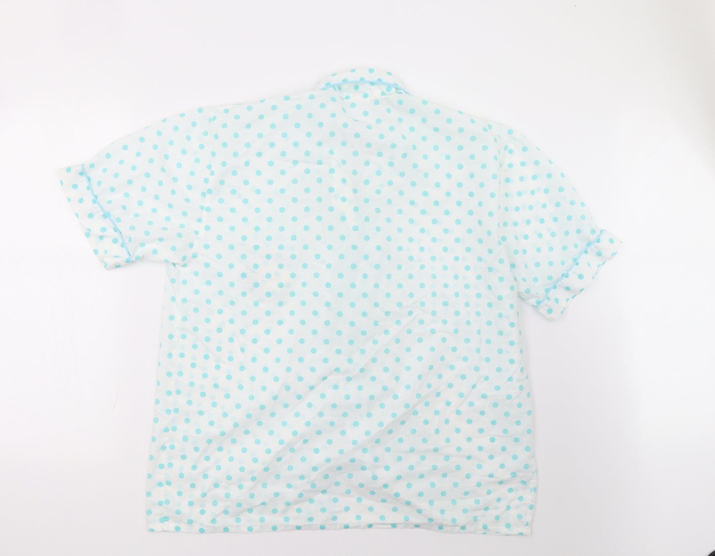 Littlewoods Womens Green Polka Dot   Pyjama Top Size 16