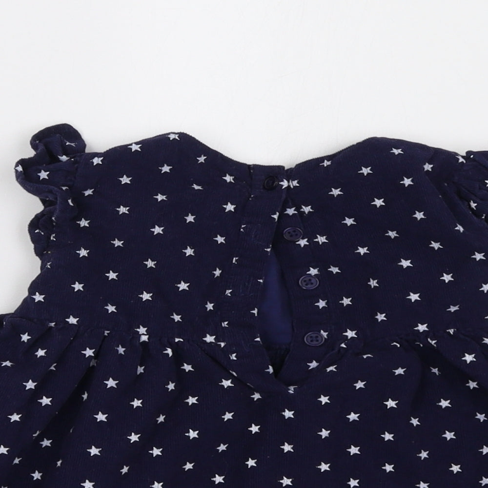 by very Girls Blue Polka Dot  A-Line  Size 2-3 Years