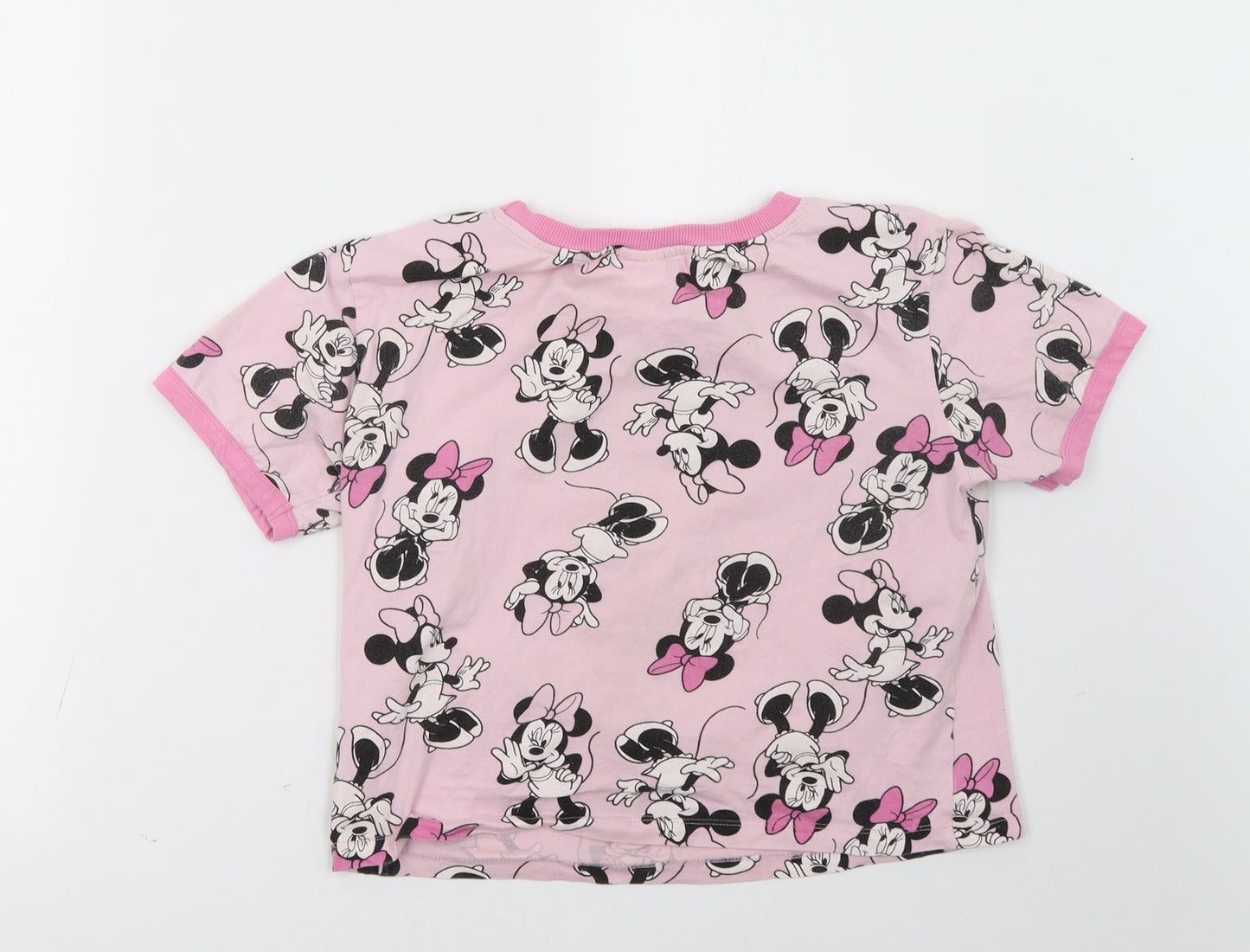 missimo Girls Pink   Cropped T-Shirt Size 11 Years  - Minnie Mouse