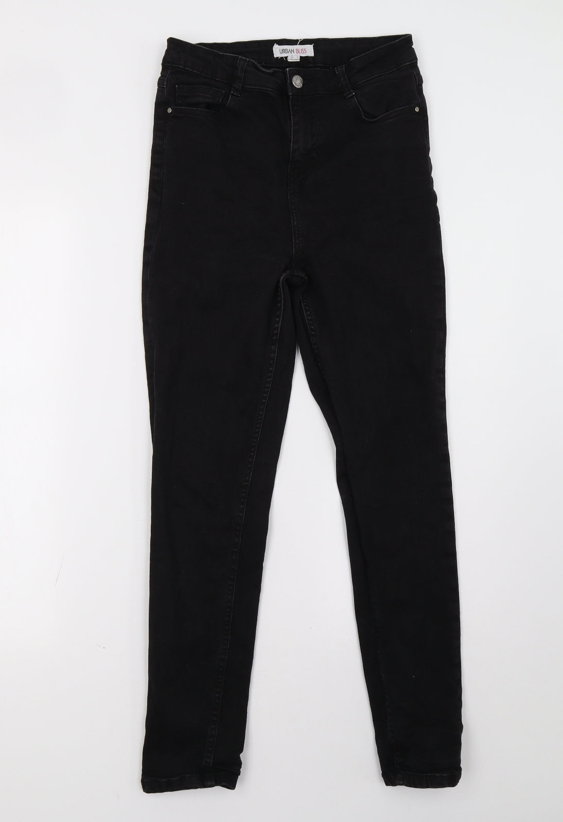 urban bliss Womens Black  Denim Skinny Jeans Size 10 L30 in