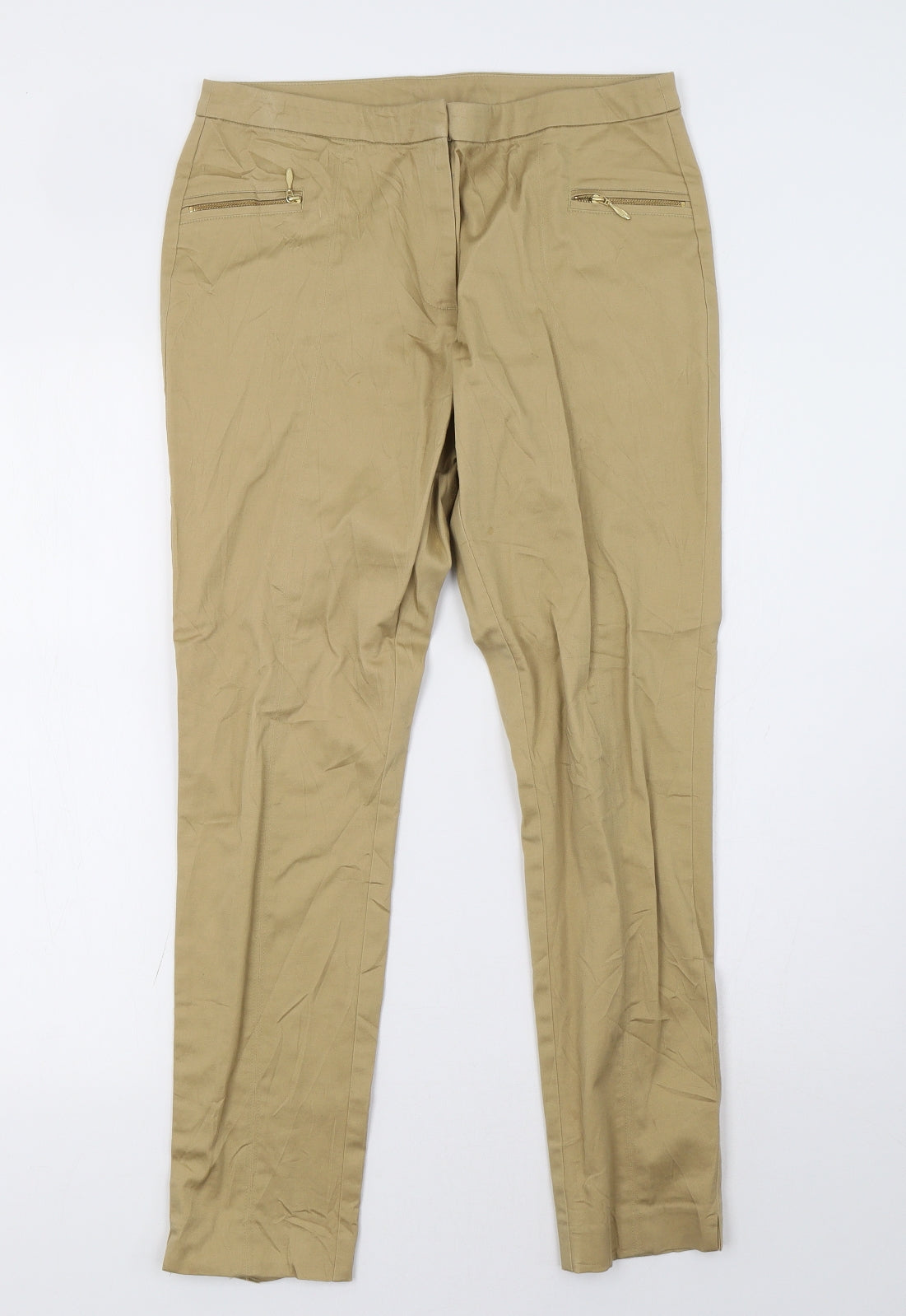 Sainsburys Womens Brown   Trousers  Size 10 L30 in