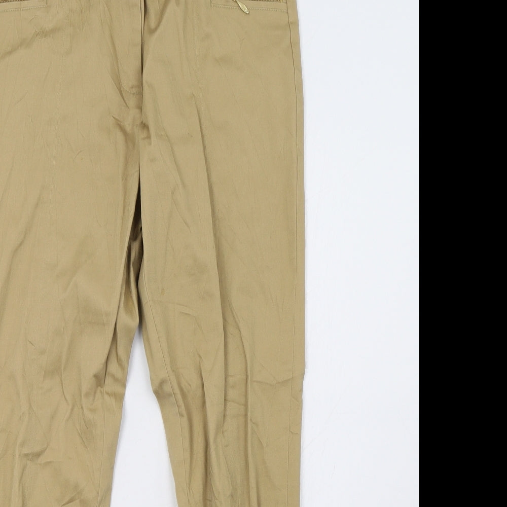 Sainsburys Womens Brown   Trousers  Size 10 L30 in