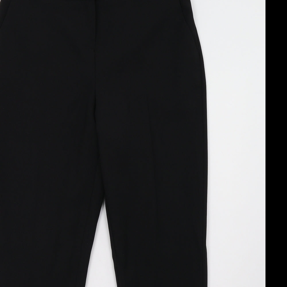Peacocks Womens Black   Trousers  Size 10 L30 in