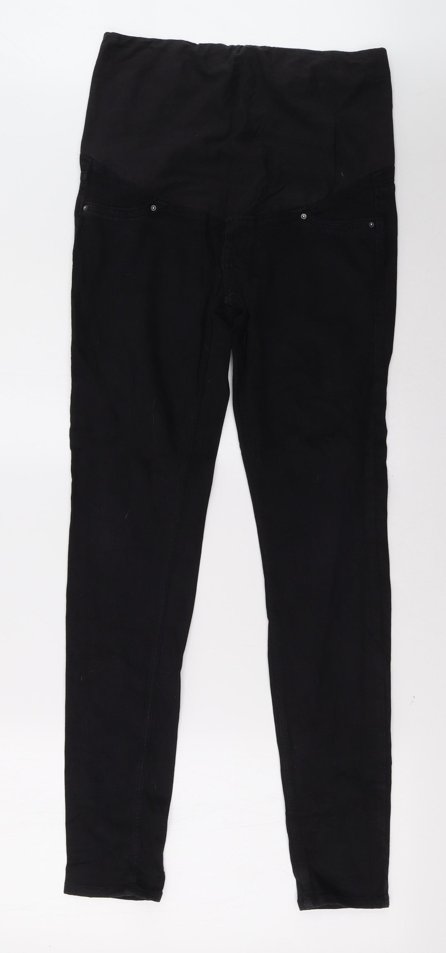 H&M Womens Black  Denim Jegging Trousers Size 10 L30 in