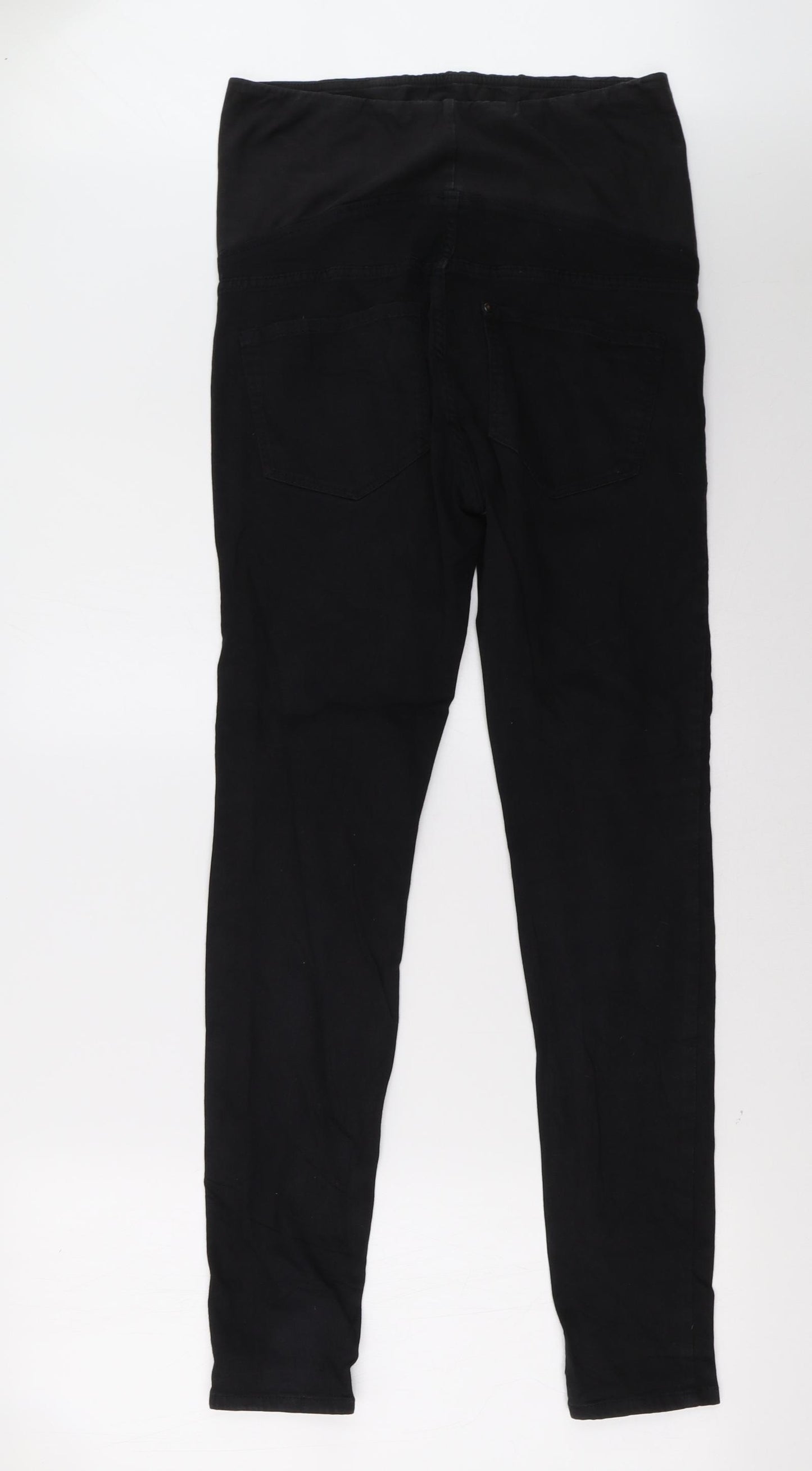 H&M Womens Black  Denim Jegging Trousers Size 10 L30 in