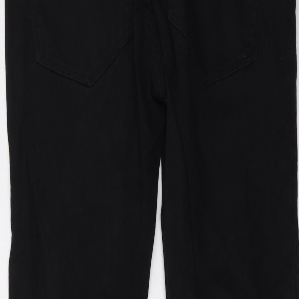 H&M Womens Black  Denim Jegging Trousers Size 10 L30 in