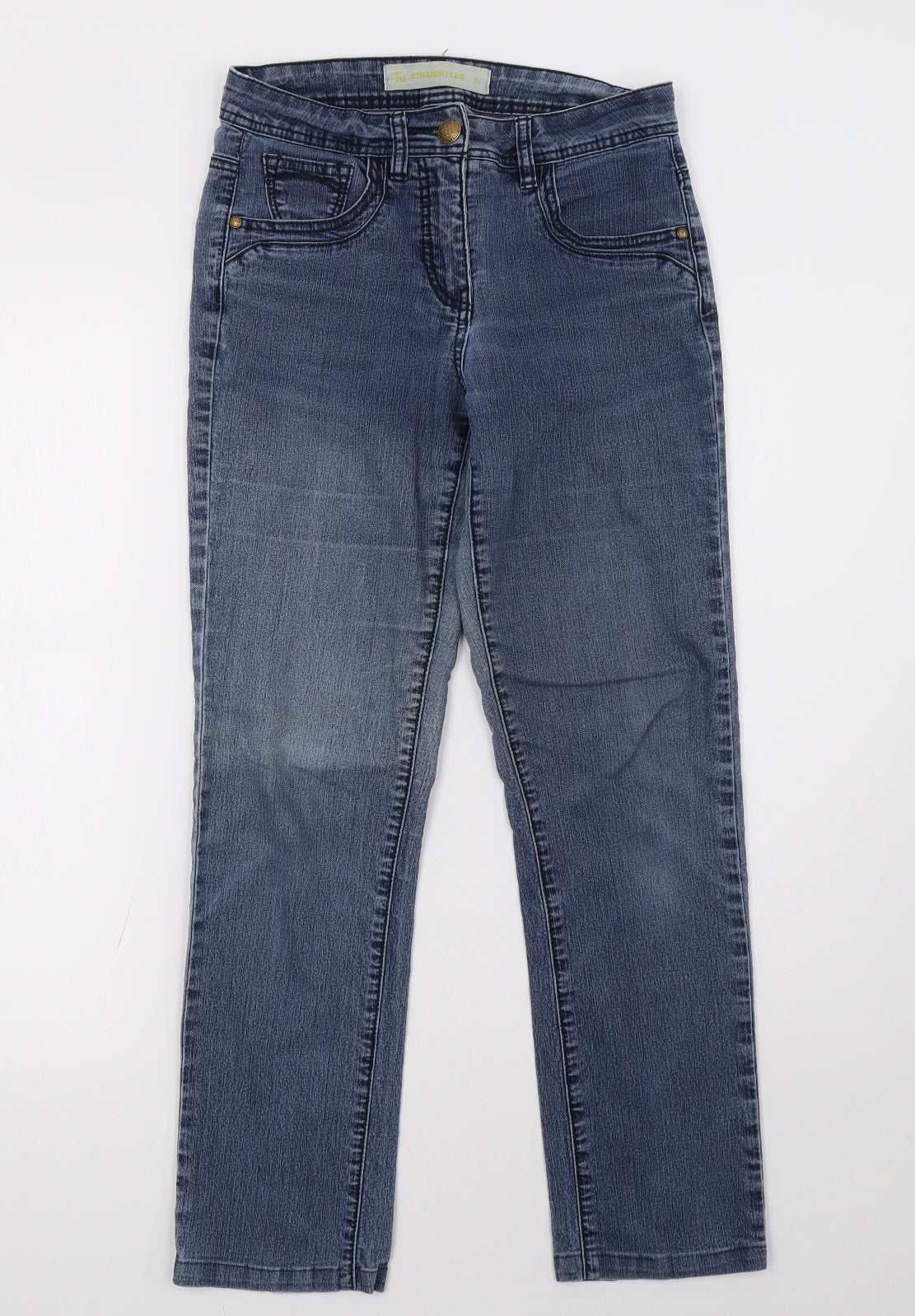 Sainsburys Womens Blue  Denim Straight Jeans Size 8 L29 in
