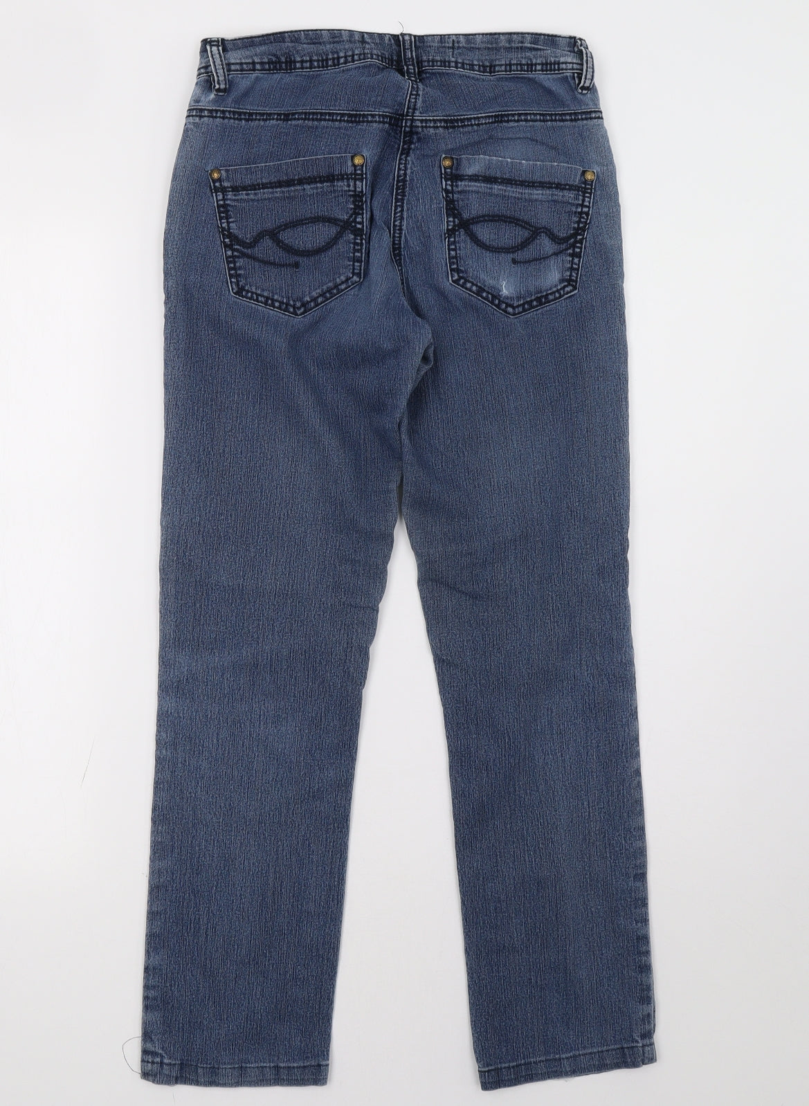 Sainsburys Womens Blue  Denim Straight Jeans Size 8 L29 in