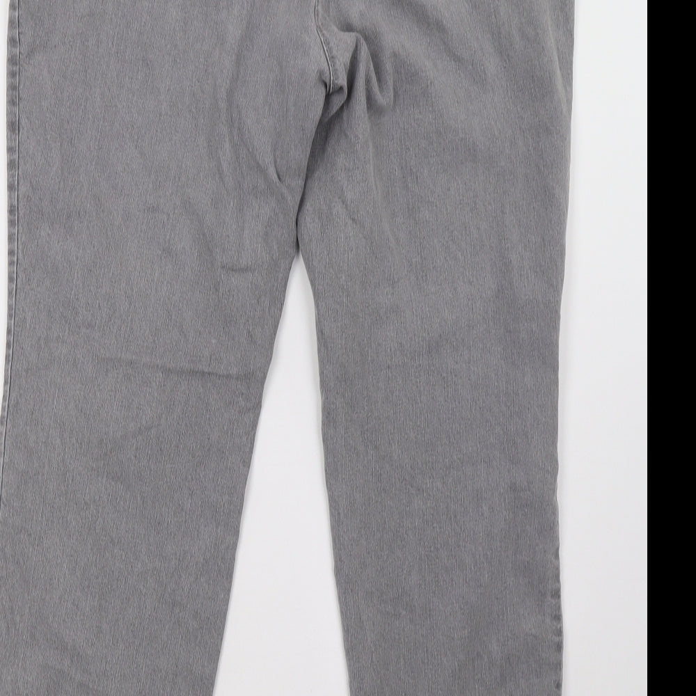 canda Womens Grey  Denim Straight Jeans Size 38 L32 in