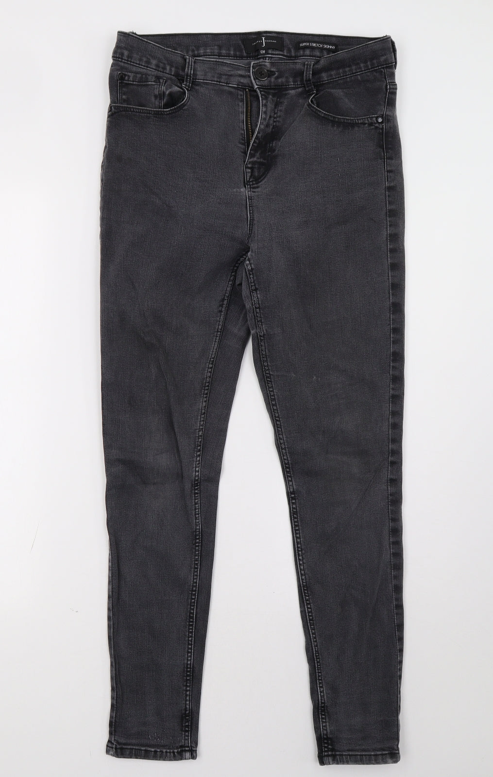 Jasper Conran Womens Black  Denim Skinny Jeans Size 12 L32 in