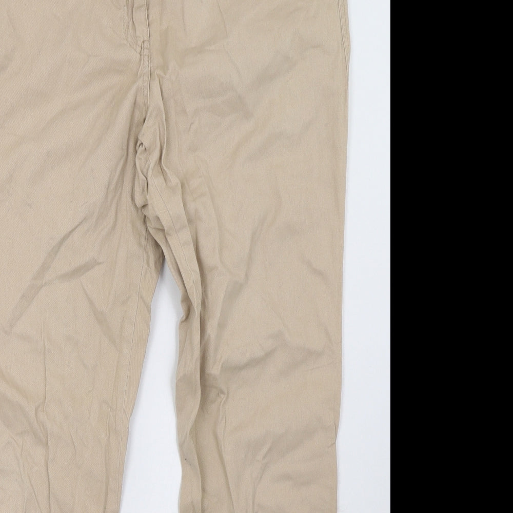 Debenhams Womens Beige   Trousers  Size 14 L32 in