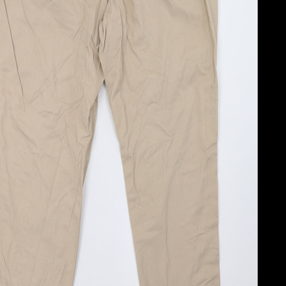 Debenhams Womens Beige   Trousers  Size 14 L32 in