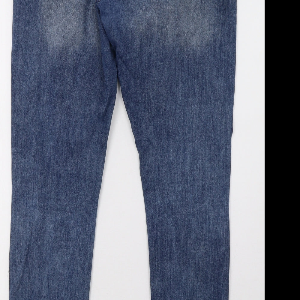 Matalan Womens Blue  Denim Straight Jeans Size 14 L32 in