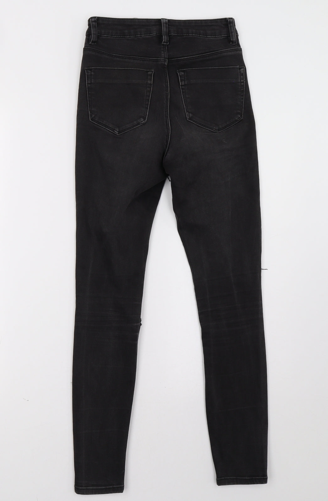ASOS Womens Black  Denim Skinny Jeans Size 24 L32 in