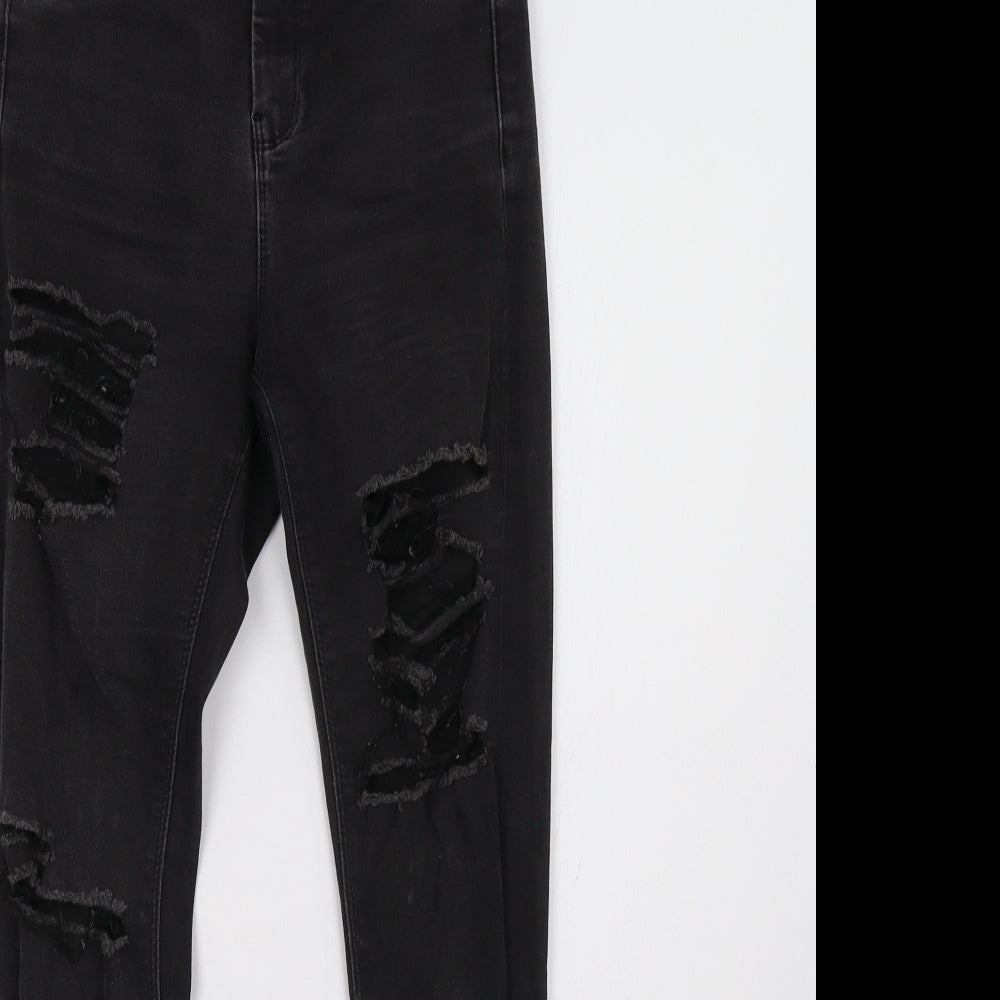 ASOS Womens Black  Denim Skinny Jeans Size 24 L32 in