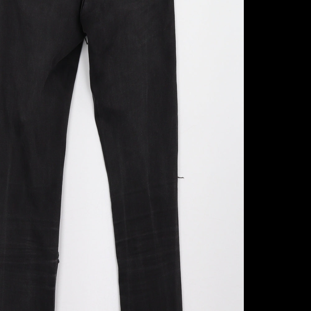 ASOS Womens Black  Denim Skinny Jeans Size 24 L32 in