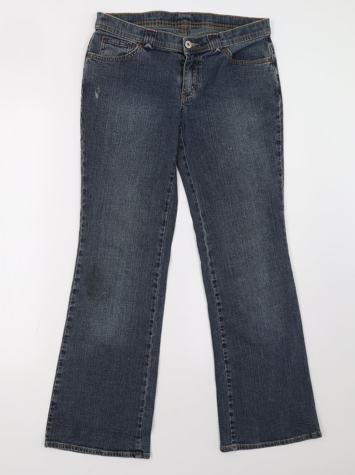 Marks and Spencer Womens Blue  Denim Bootcut Jeans Size 10 L30 in